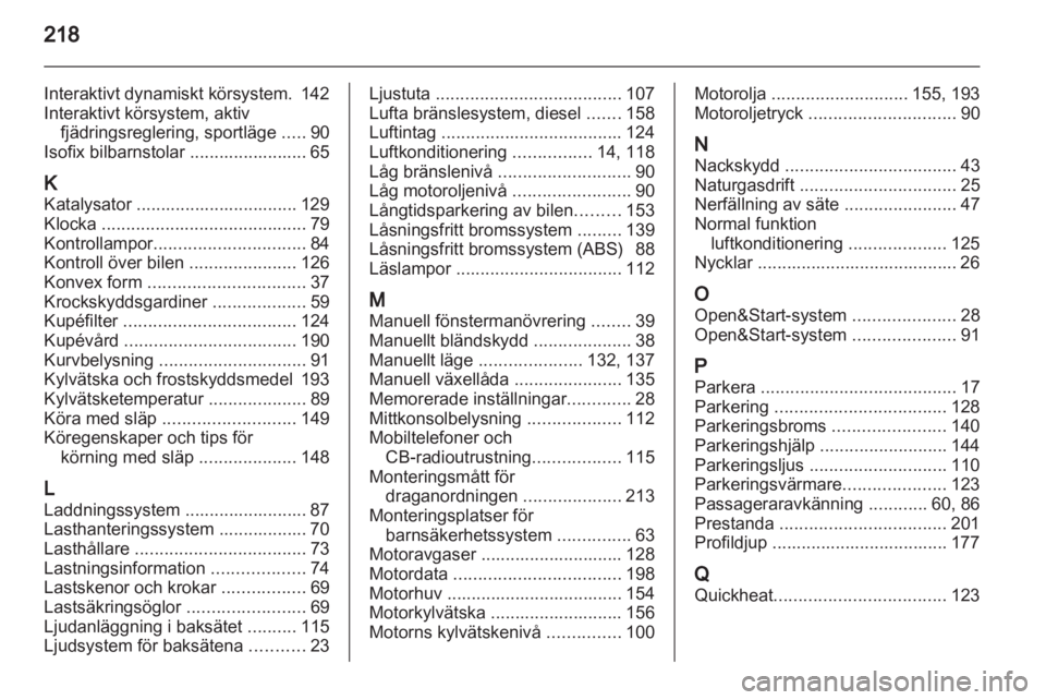 OPEL ZAFIRA 2011  Instruktionsbok 