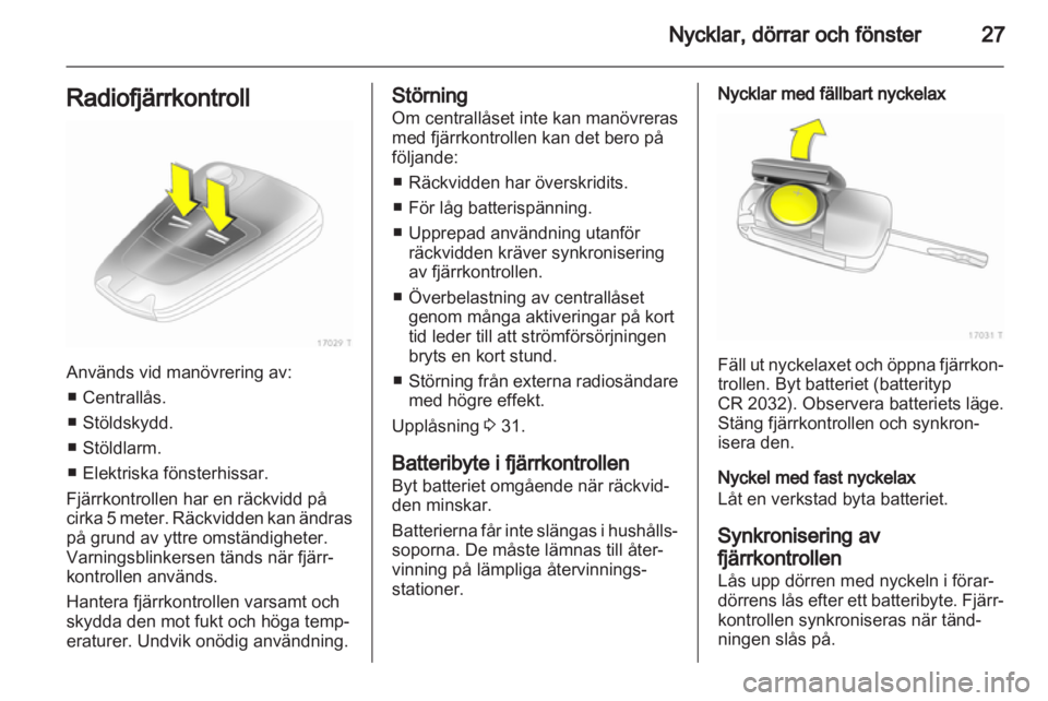 OPEL ZAFIRA 2011  Instruktionsbok 