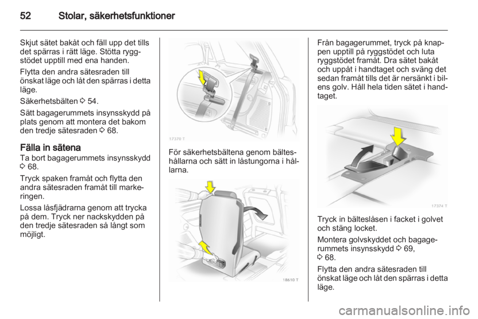 OPEL ZAFIRA 2011 Instruktionsbok OPEL ZAFIRA 2011 Instruktionsbok