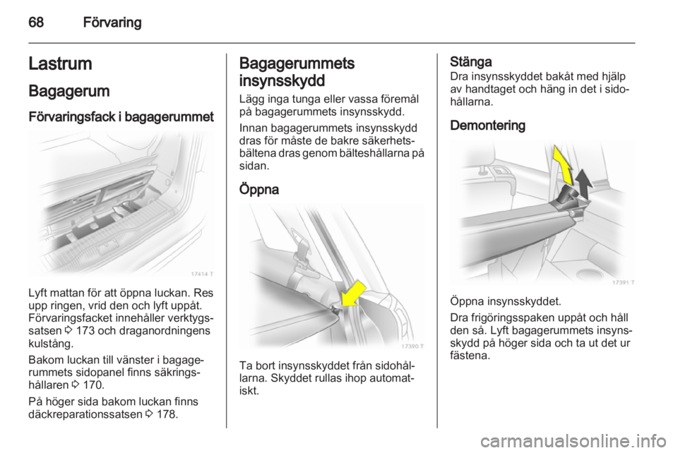 OPEL ZAFIRA 2011  Instruktionsbok 
