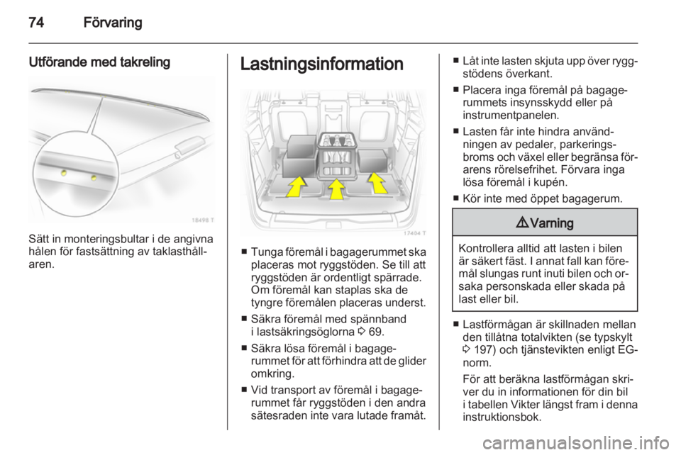 OPEL ZAFIRA 2011  Instruktionsbok 