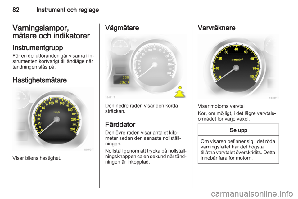 OPEL ZAFIRA 2011  Instruktionsbok 