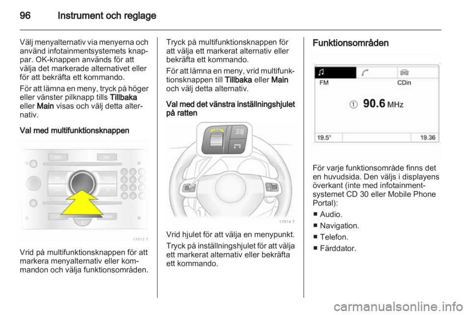 OPEL ZAFIRA 2011  Instruktionsbok 