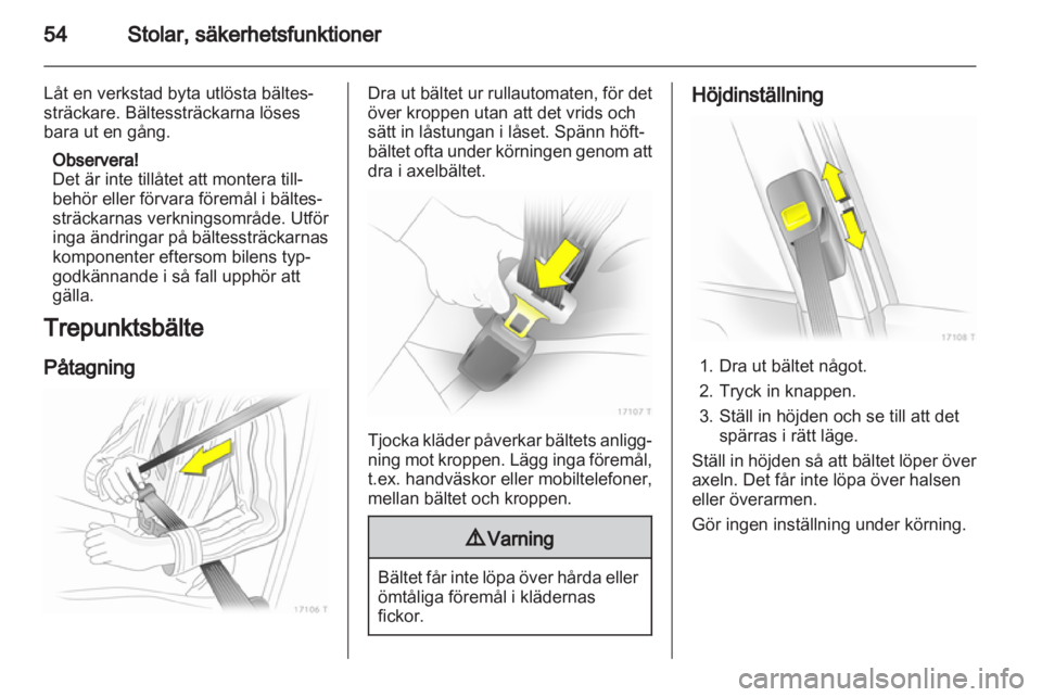 OPEL ZAFIRA 2011.5 Instruktionsbok OPEL ZAFIRA 2011.5 Instruktionsbok
