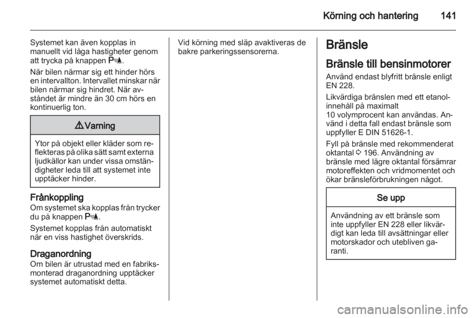 OPEL ZAFIRA 2012  Instruktionsbok 