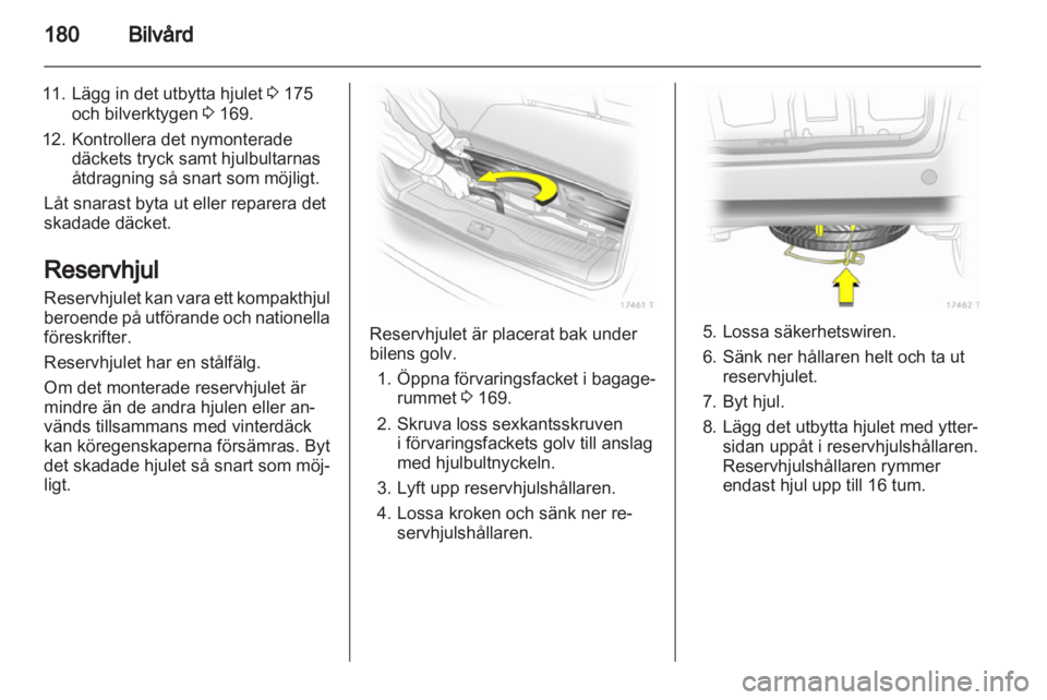 OPEL ZAFIRA 2012 Instruktionsbok OPEL ZAFIRA 2012 Instruktionsbok
