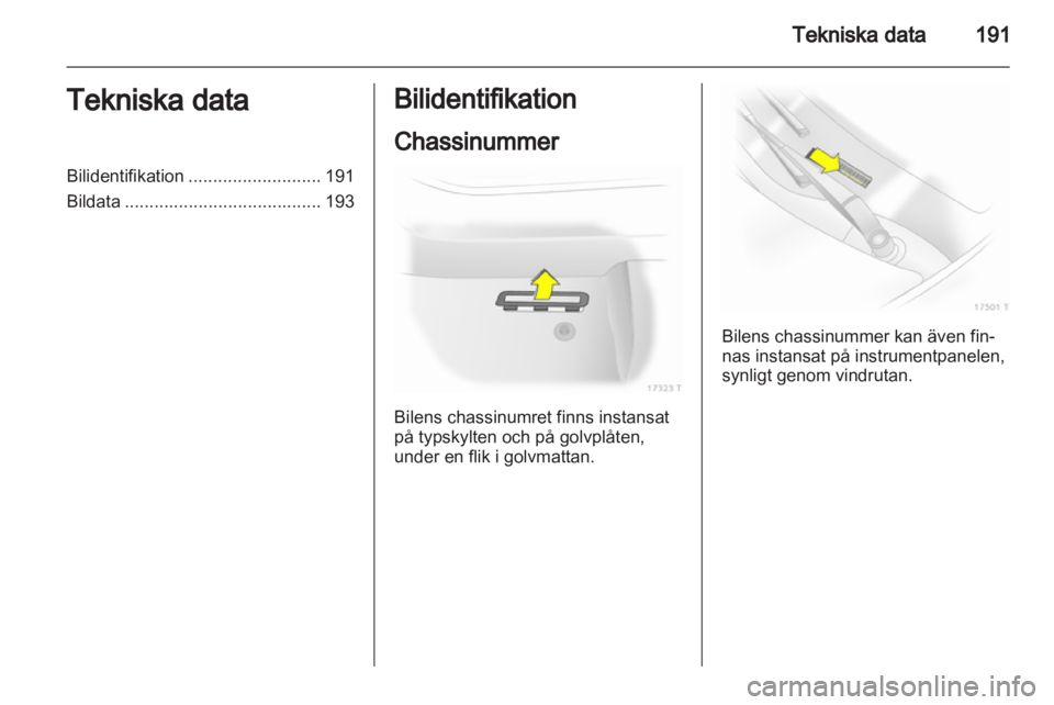 OPEL ZAFIRA 2012  Instruktionsbok 