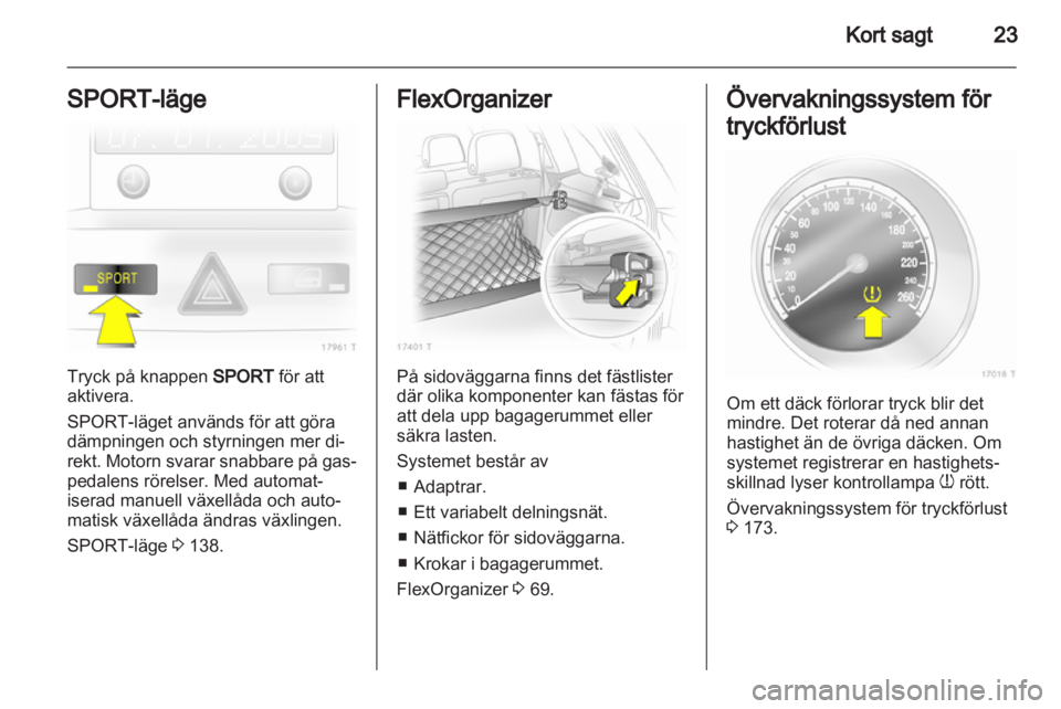 OPEL ZAFIRA 2012  Instruktionsbok 