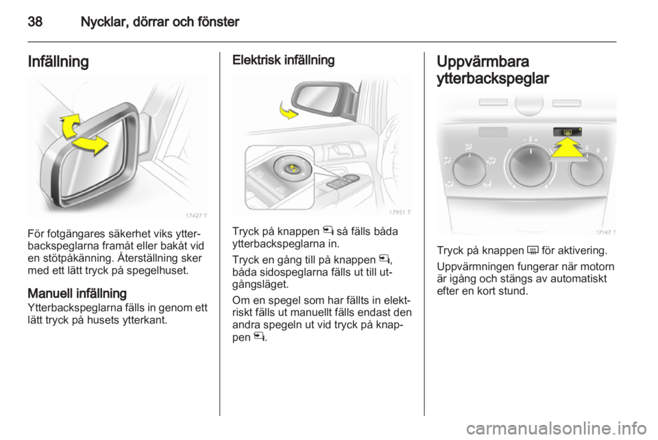OPEL ZAFIRA 2012 Instruktionsbok OPEL ZAFIRA 2012 Instruktionsbok
