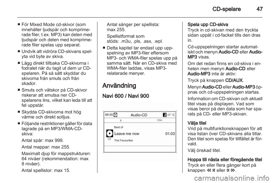OPEL ZAFIRA C 2013 Handbok för infotainmentsystem OPEL ZAFIRA C 2013 Handbok för infotainmentsystem