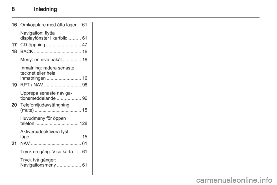 OPEL ZAFIRA B 2013  Handbok för infotainmentsystem 