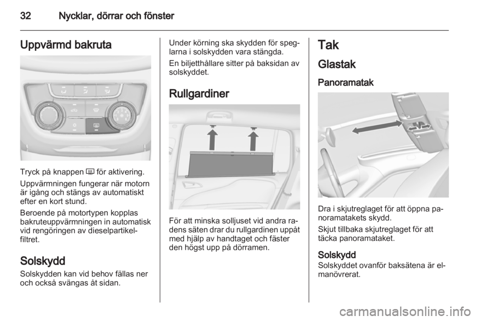 OPEL ZAFIRA TOURER 2012  Instruktionsbok 