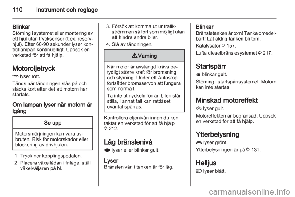 OPEL ZAFIRA TOURER 2013  Instruktionsbok 