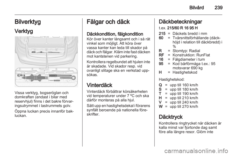 OPEL ZAFIRA TOURER 2013.5  Instruktionsbok 