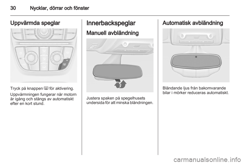 OPEL ZAFIRA TOURER 2013.5  Instruktionsbok 