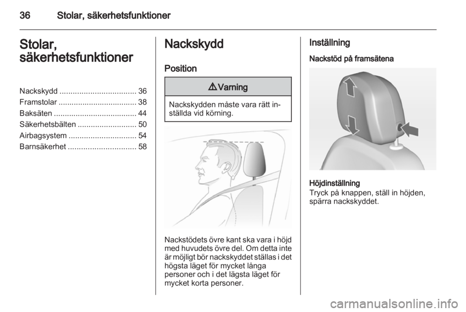 OPEL ZAFIRA TOURER 2013.5  Instruktionsbok 