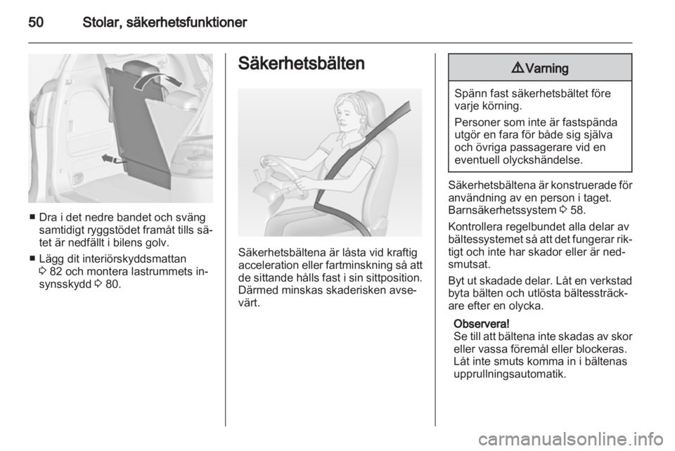 OPEL ZAFIRA TOURER 2013.5  Instruktionsbok 