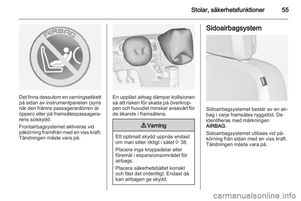 OPEL ZAFIRA TOURER 2013.5  Instruktionsbok 