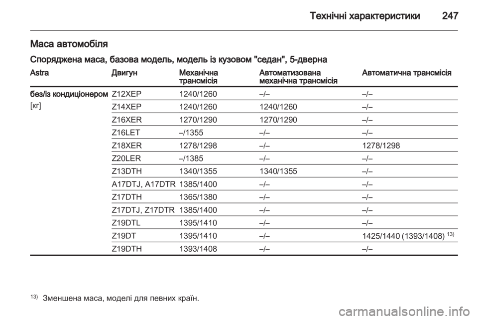OPEL ASTRA H 2010.5 Посібник з експлуатації (in Ukrainian) OPEL ASTRA H 2010.5 Посібник з експлуатації (in Ukrainian)