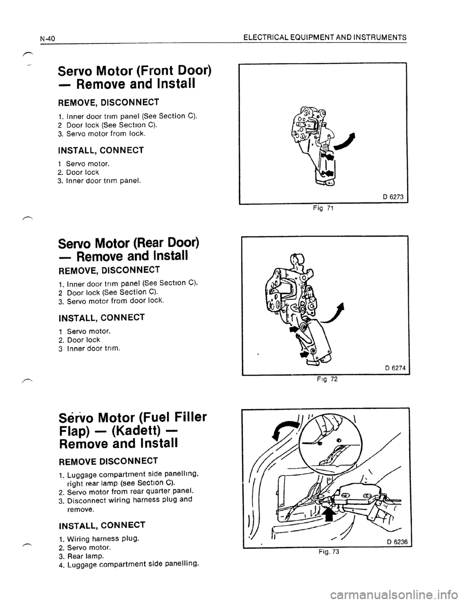 OPEL ASTRA 1991 Electronic Workshop Manual Downloaded from www.Manualslib.com manuals search engine OPEL ASTRA 1991 Electronic Workshop Manual Downloaded from www.Manualslib.com manuals search engine