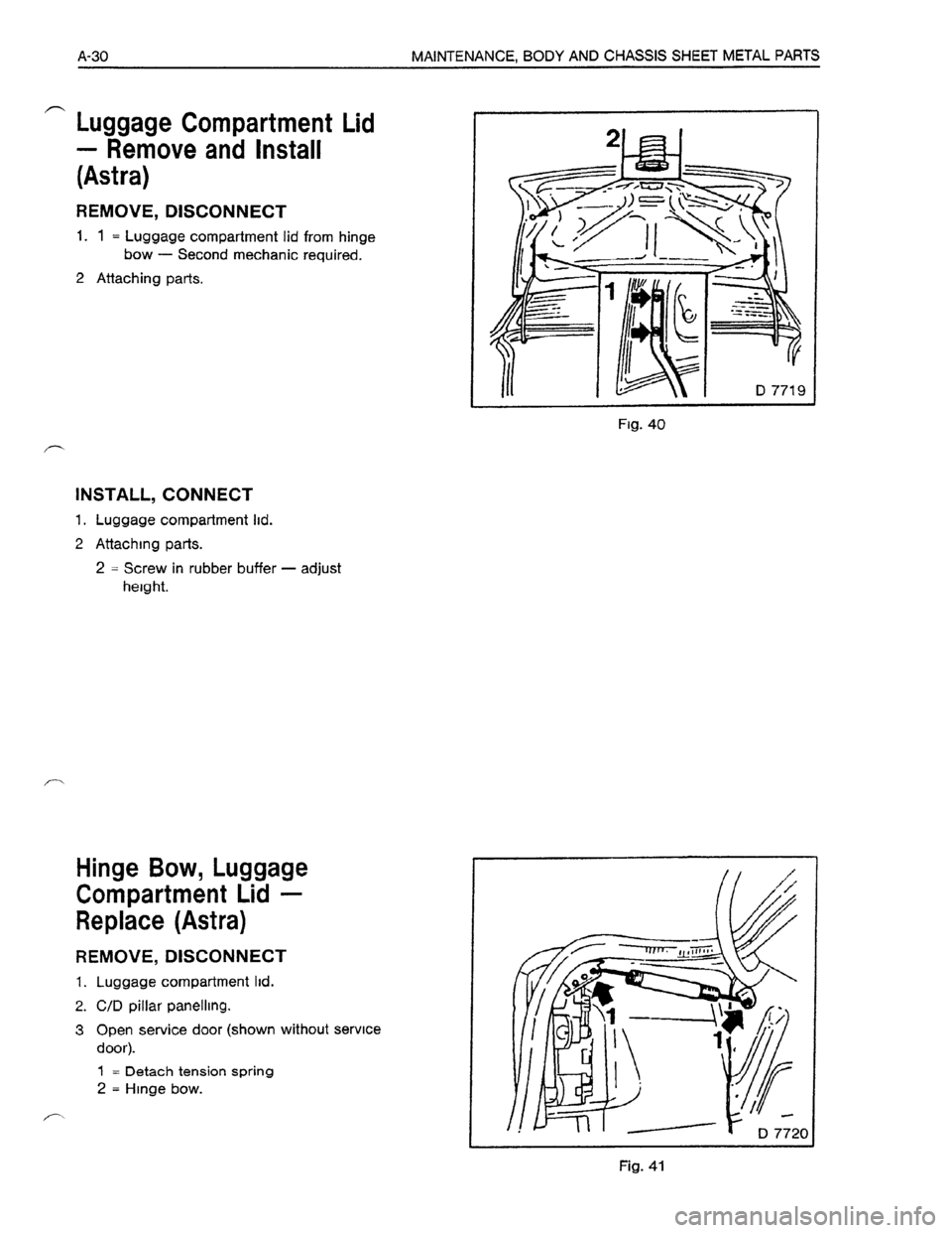 OPEL ASTRA 1991 Electronic Owners Guide Downloaded from www.Manualslib.com manuals search engine OPEL ASTRA 1991 Electronic Owners Guide Downloaded from www.Manualslib.com manuals search engine