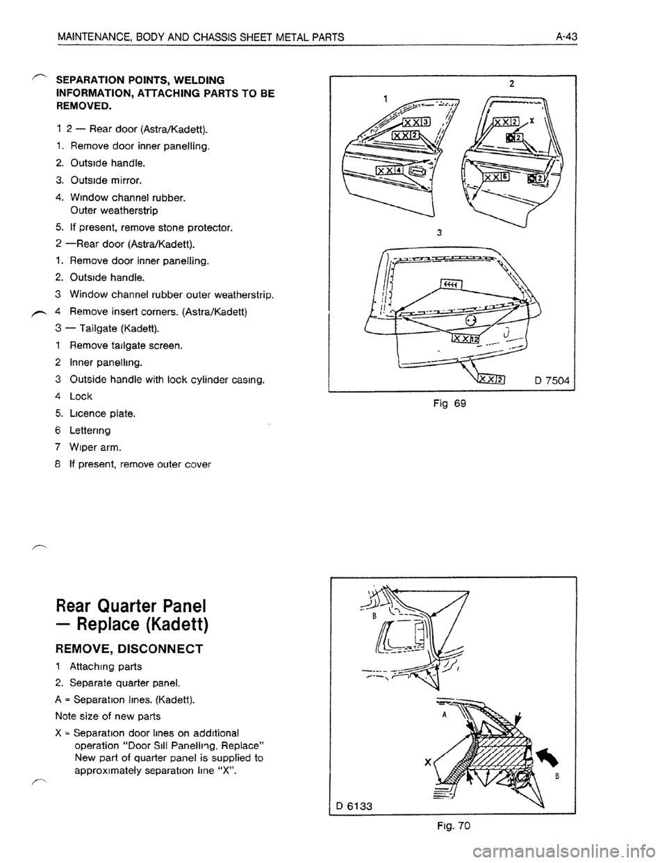 OPEL ASTRA 1991 Electronic Service Manual Downloaded from www.Manualslib.com manuals search engine OPEL ASTRA 1991 Electronic Service Manual Downloaded from www.Manualslib.com manuals search engine