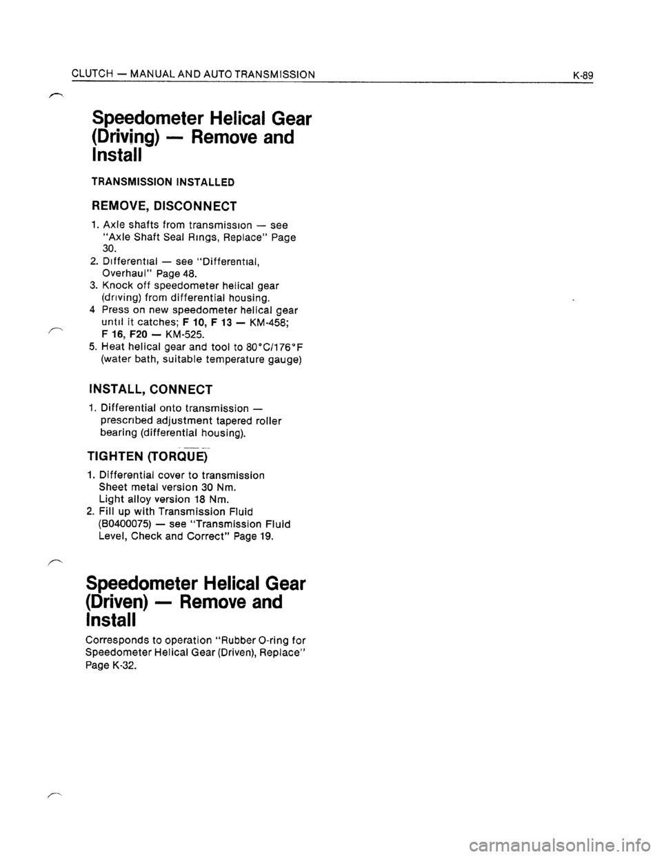 OPEL ASTRA 1991  Electronic Workshop Manual Downloaded from www.Manualslib.com manuals search engine   