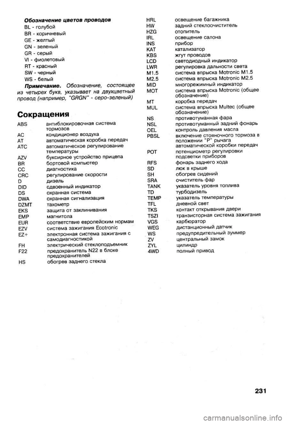 OPEL CALIBRA 1988  Service Repair Manual 