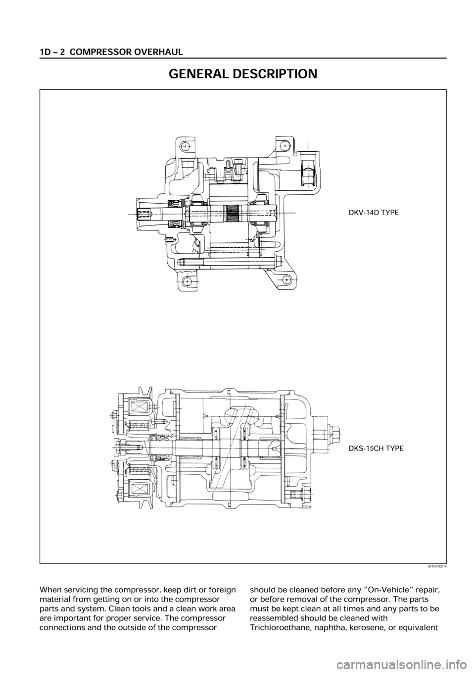 OPEL FRONTERA 1998  Workshop Manual 871RY00014 
