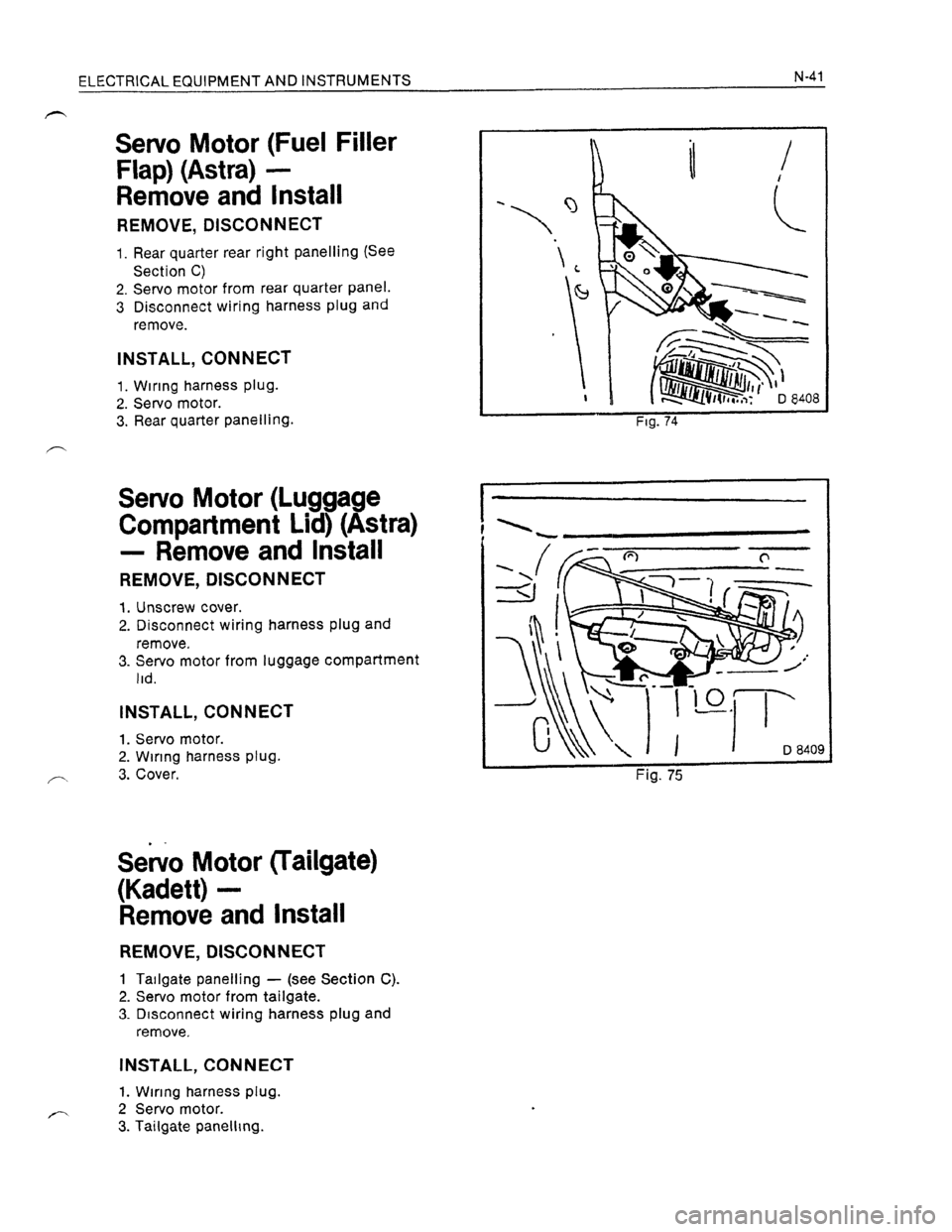 OPEL KADETT 1991 Electronic Workshop Manual Downloaded from www.Manualslib.com manuals search engine OPEL KADETT 1991 Electronic Workshop Manual Downloaded from www.Manualslib.com manuals search engine