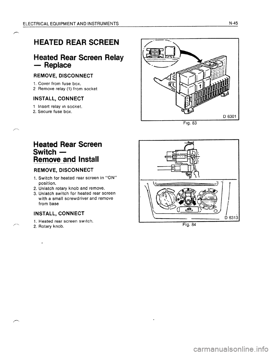 OPEL KADETT 1991  Electronic Workshop Manual Downloaded from www.Manualslib.com manuals search engine   