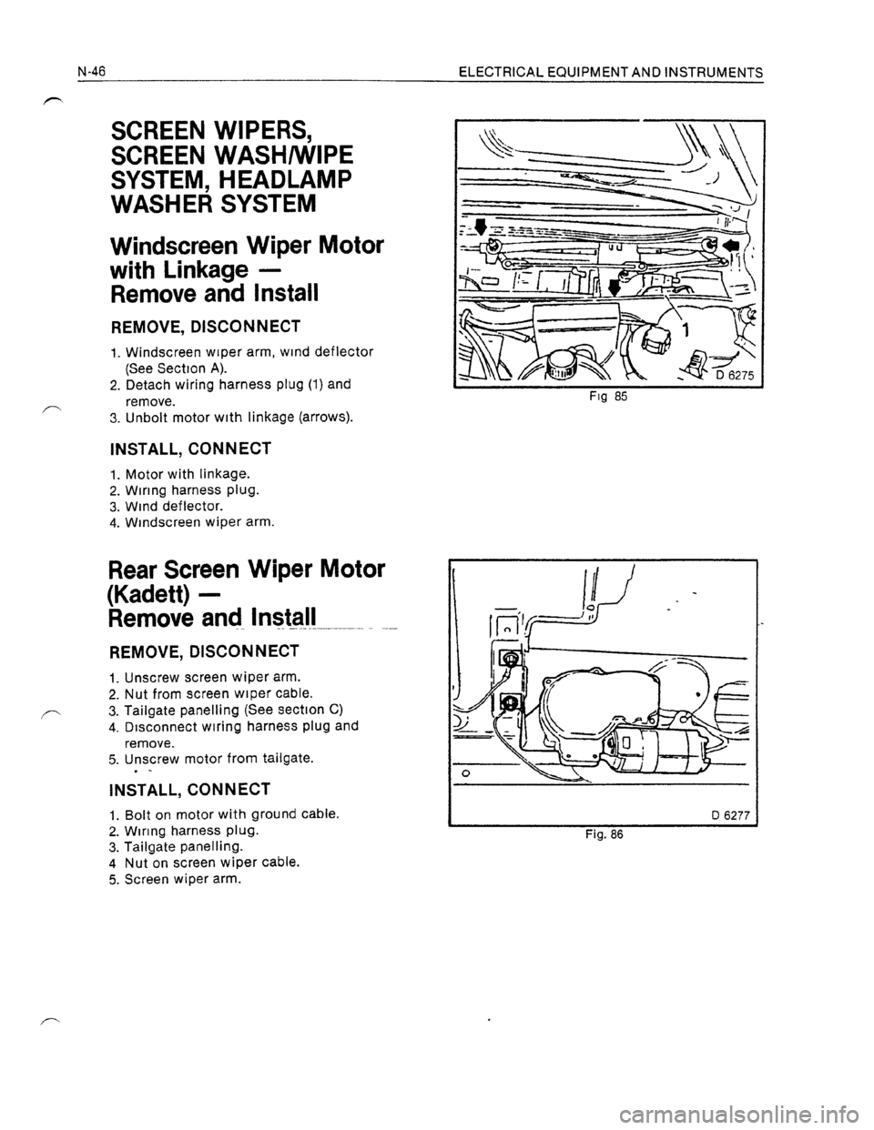 OPEL KADETT 1991  Electronic Workshop Manual Downloaded from www.Manualslib.com manuals search engine   
