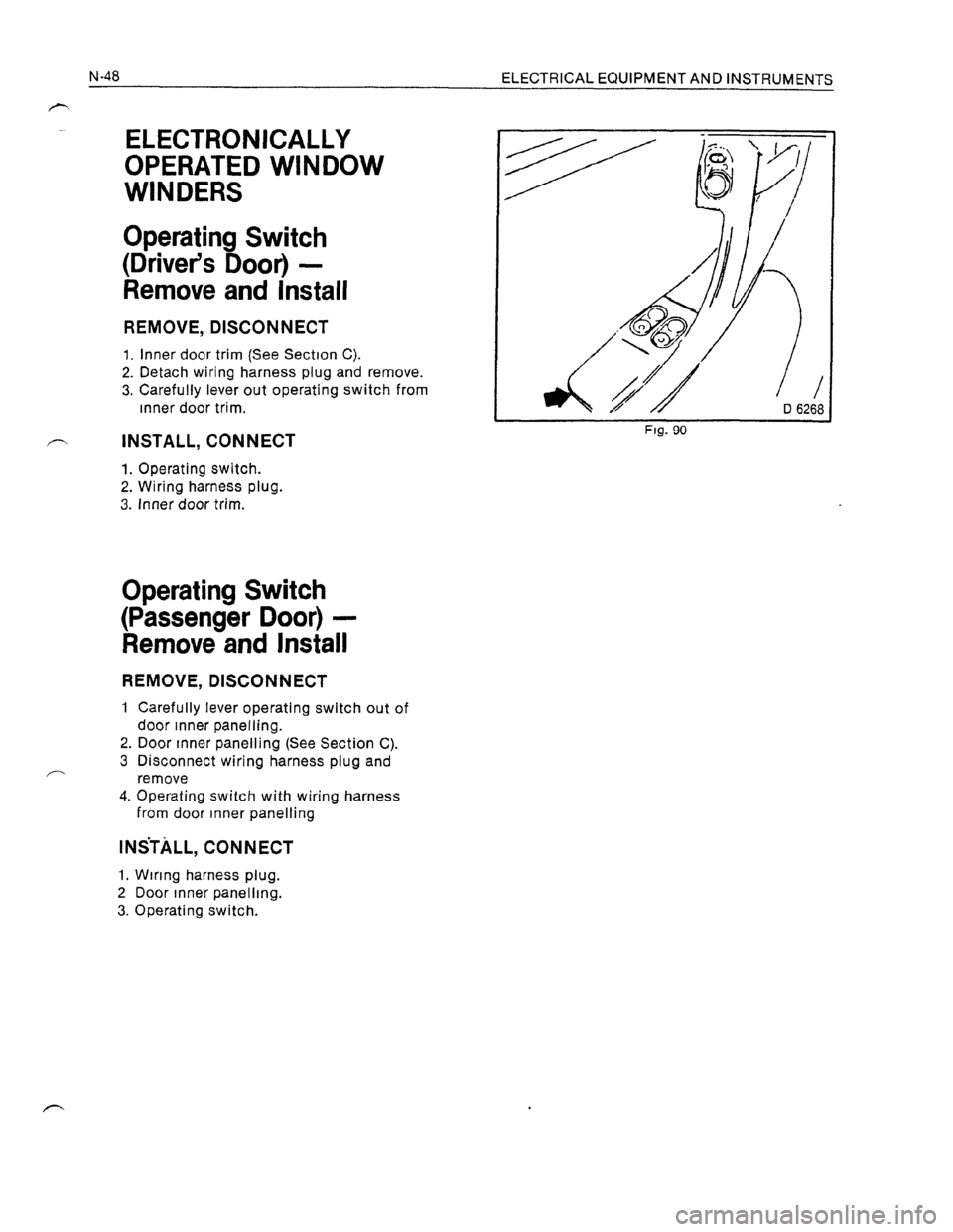 OPEL KADETT 1991  Electronic Workshop Manual Downloaded from www.Manualslib.com manuals search engine   