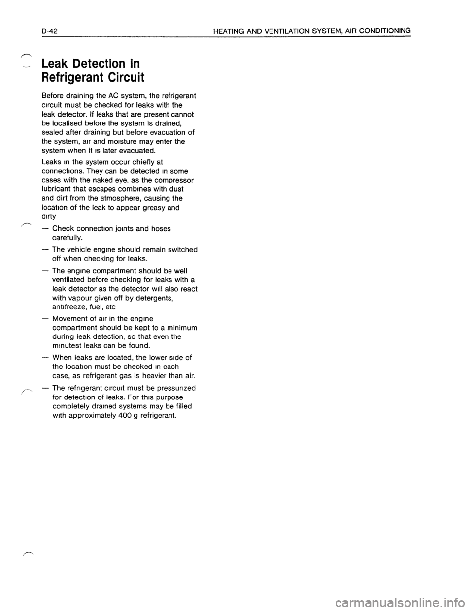 OPEL KADETT 1991  Electronic Workshop Manual Downloaded from www.Manualslib.com manuals search engine   