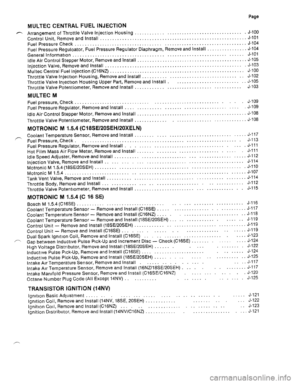 OPEL KADETT 1991  Electronic Workshop Manual Downloaded from www.Manualslib.com manuals search engine   