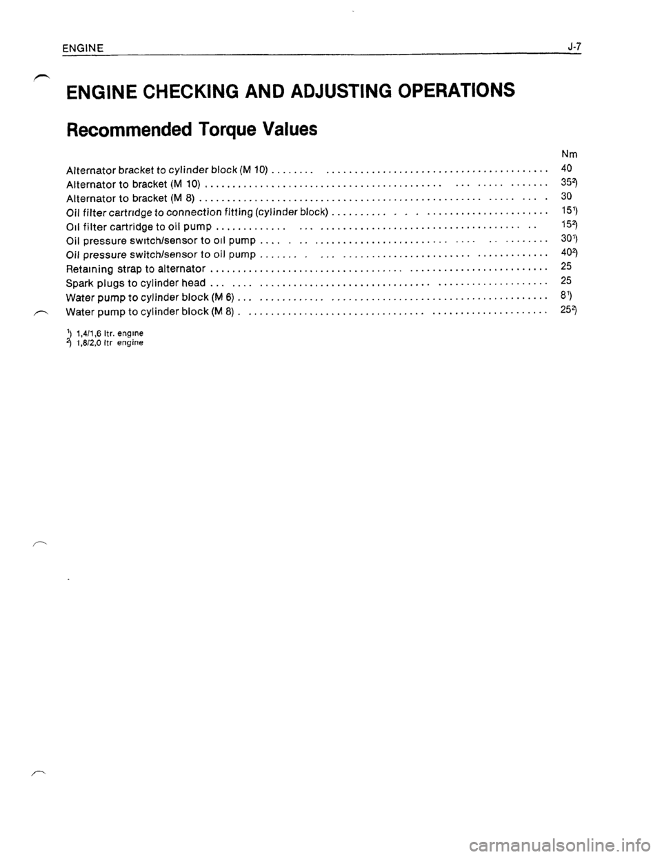 OPEL KADETT 1991  Electronic Workshop Manual Downloaded from www.Manualslib.com manuals search engine   
