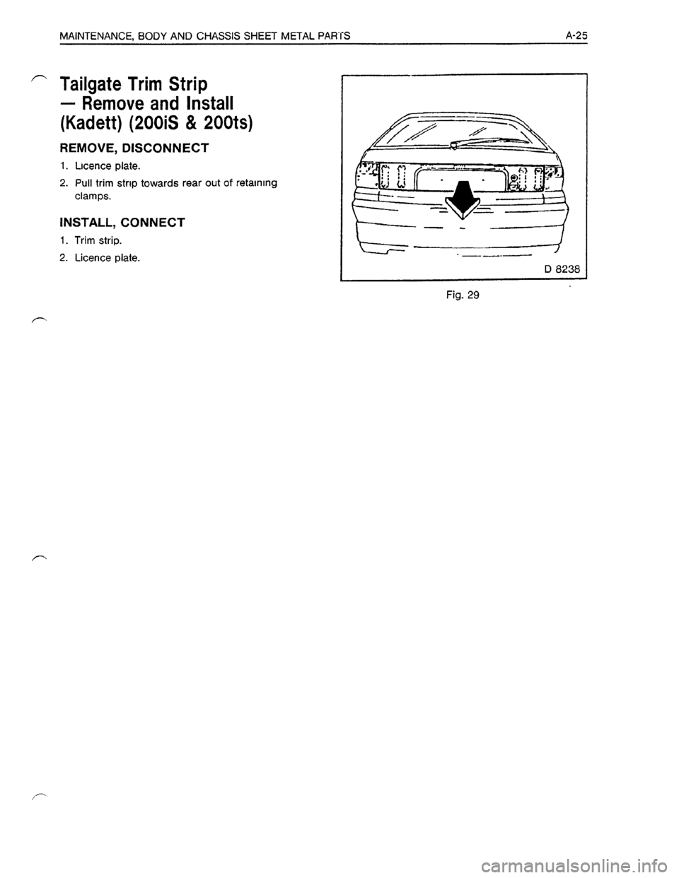 OPEL KADETT 1991  Electronic Owners Manual Downloaded from www.Manualslib.com manuals search engine   