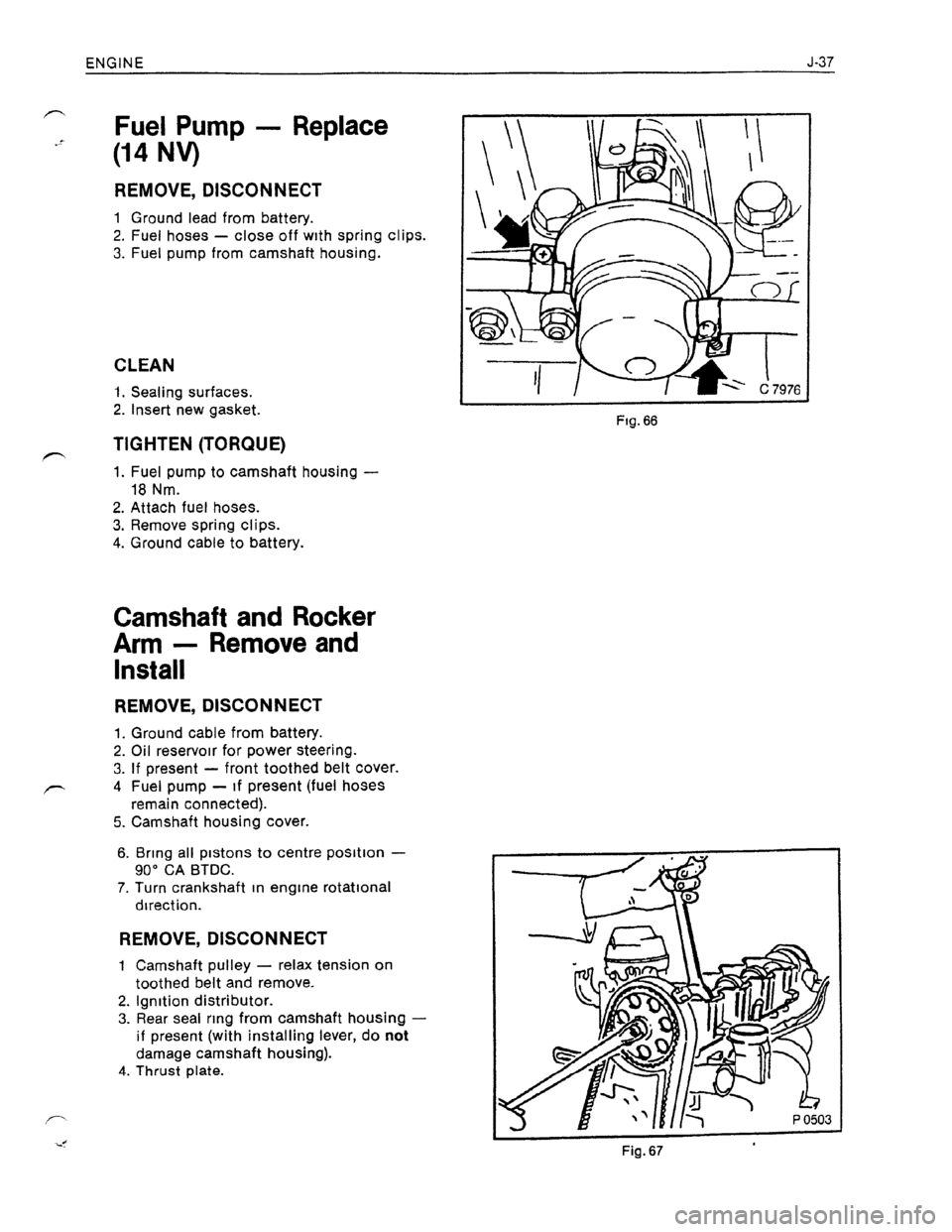 OPEL KADETT 1991  Electronic Workshop Manual Downloaded from www.Manualslib.com manuals search engine   