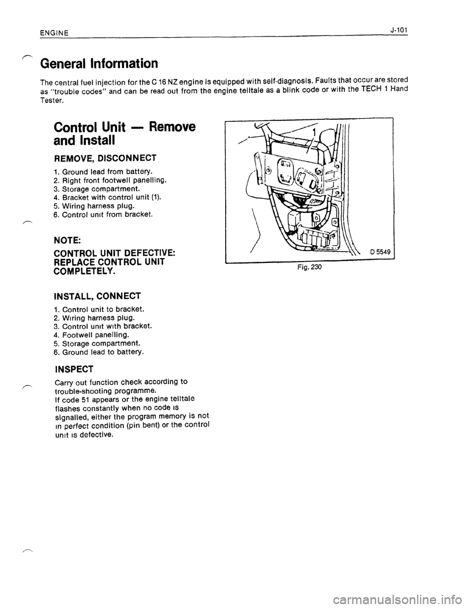 OPEL KADETT 1991 Electronic Workshop Manual Downloaded from www.Manualslib.com manuals search engine OPEL KADETT 1991 Electronic Workshop Manual Downloaded from www.Manualslib.com manuals search engine