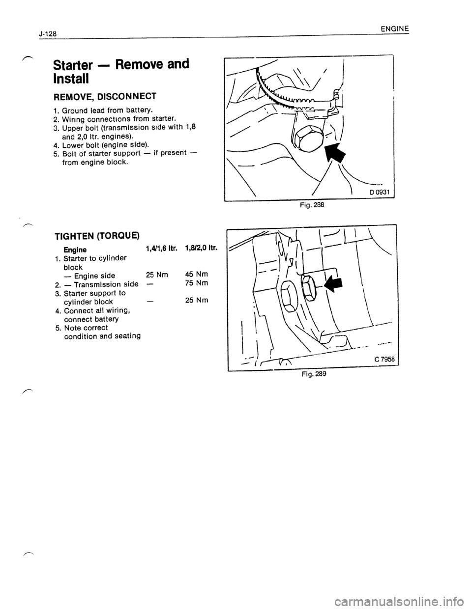 OPEL KADETT 1991 Electronic Workshop Manual Downloaded from www.Manualslib.com manuals search engine OPEL KADETT 1991 Electronic Workshop Manual Downloaded from www.Manualslib.com manuals search engine