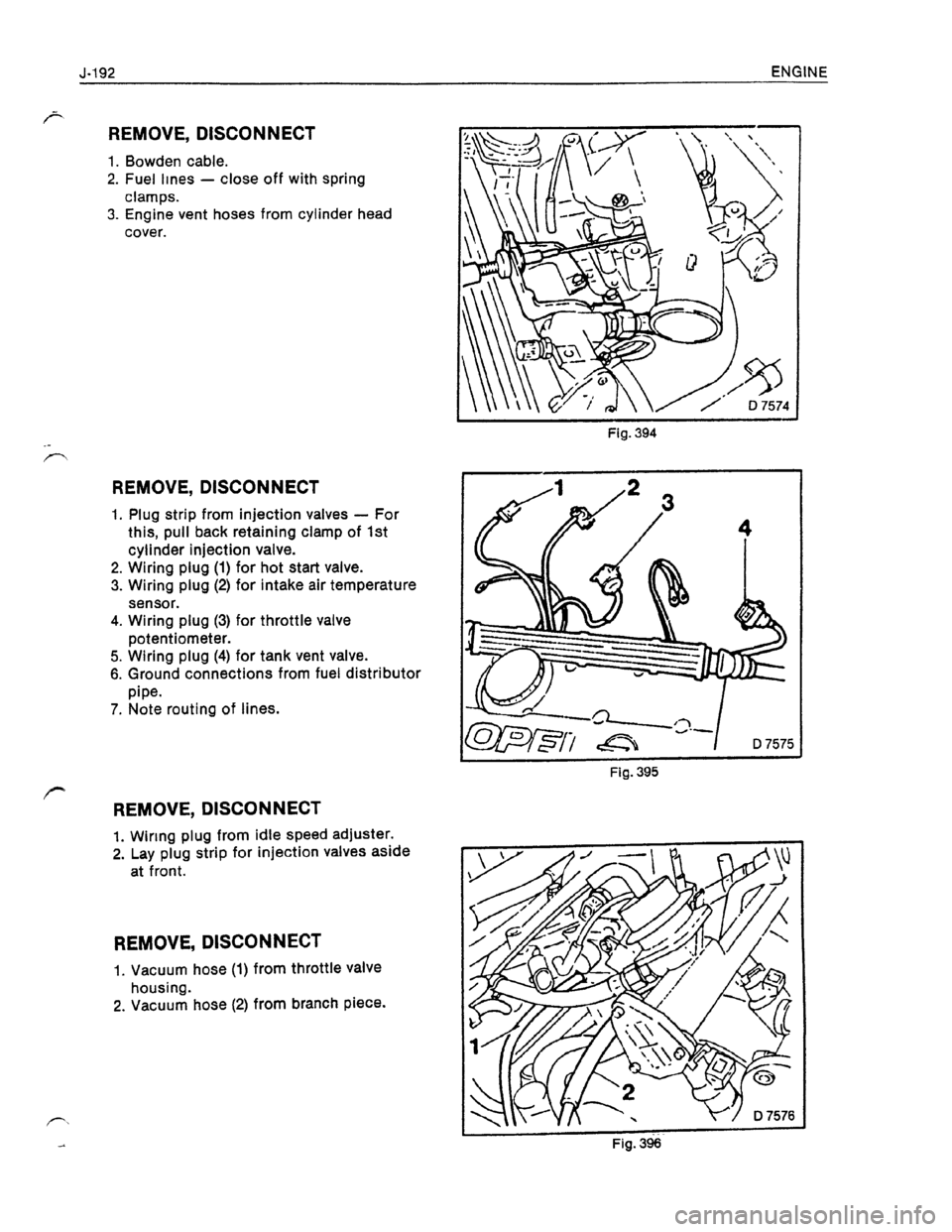 OPEL KADETT 1991  Electronic Workshop Manual Downloaded from www.Manualslib.com manuals search engine   