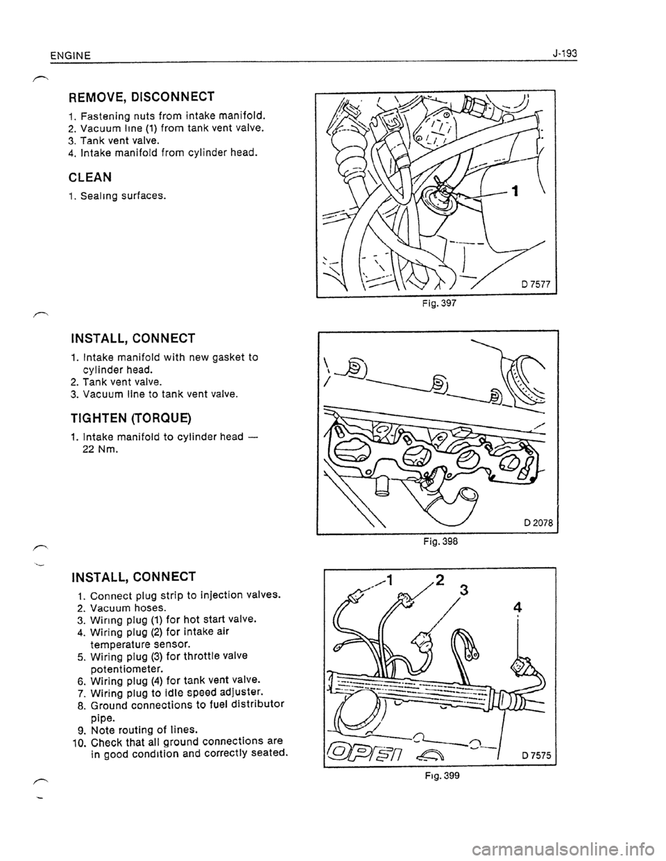 OPEL KADETT 1991  Electronic Workshop Manual Downloaded from www.Manualslib.com manuals search engine   