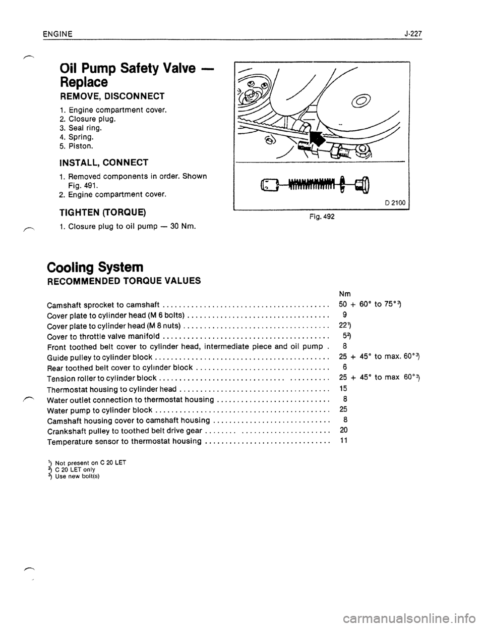 OPEL KADETT 1991  Electronic Workshop Manual Downloaded from www.Manualslib.com manuals search engine   