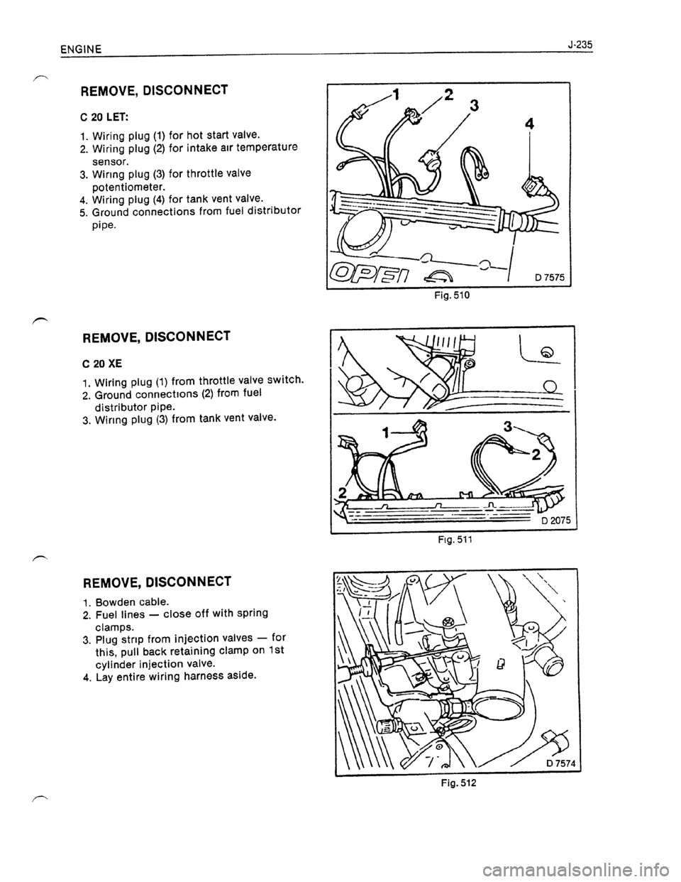 OPEL KADETT 1991  Electronic Workshop Manual Downloaded from www.Manualslib.com manuals search engine   