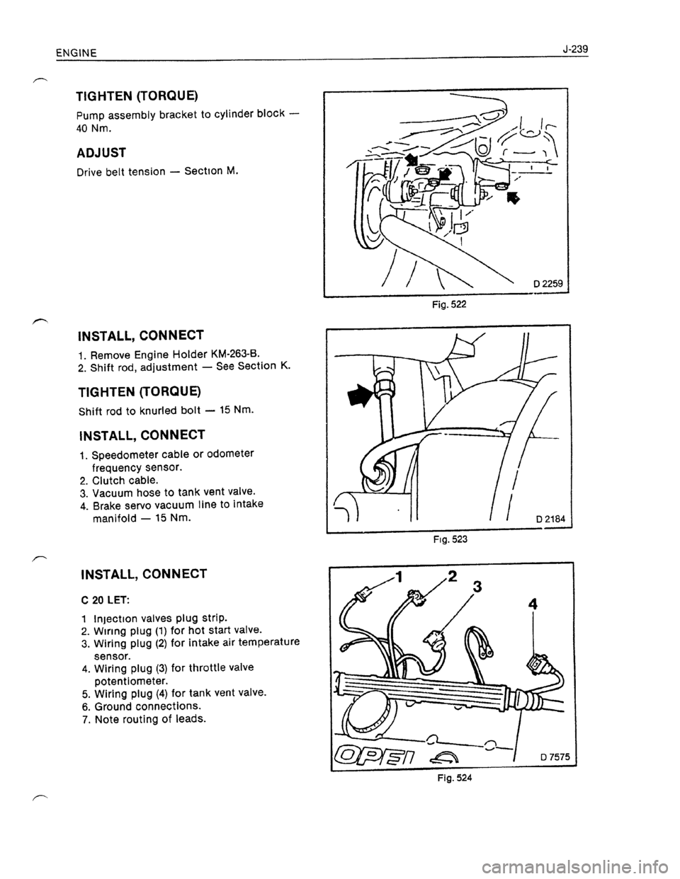 OPEL KADETT 1991  Electronic Workshop Manual Downloaded from www.Manualslib.com manuals search engine   