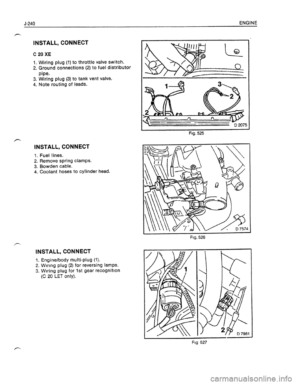 OPEL KADETT 1991  Electronic Workshop Manual Downloaded from www.Manualslib.com manuals search engine   