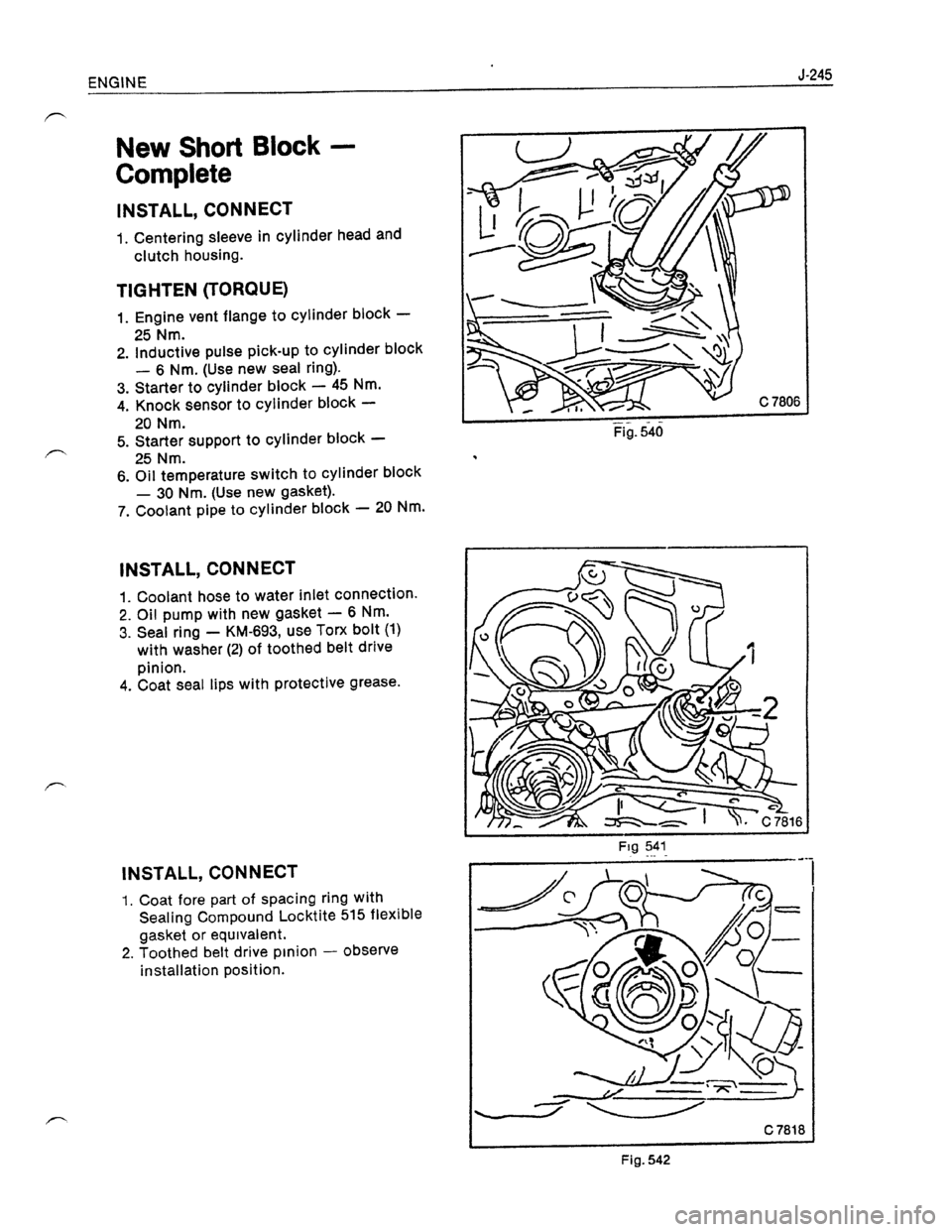 OPEL KADETT 1991  Electronic Workshop Manual Downloaded from www.Manualslib.com manuals search engine   