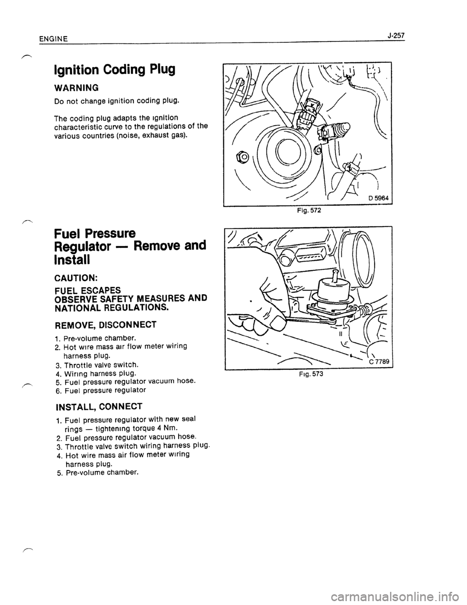 OPEL KADETT 1991  Electronic Workshop Manual Downloaded from www.Manualslib.com manuals search engine   