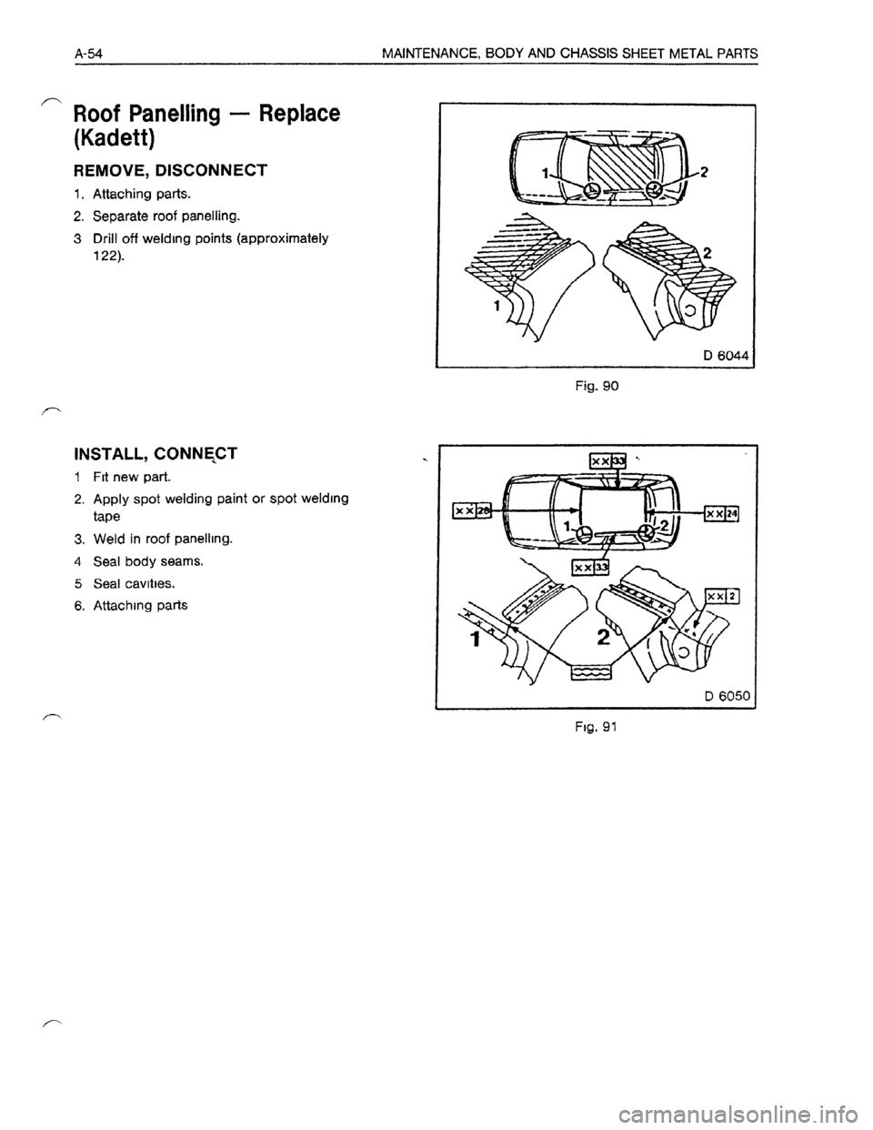 OPEL KADETT 1991  Electronic Repair Manual Downloaded from www.Manualslib.com manuals search engine   