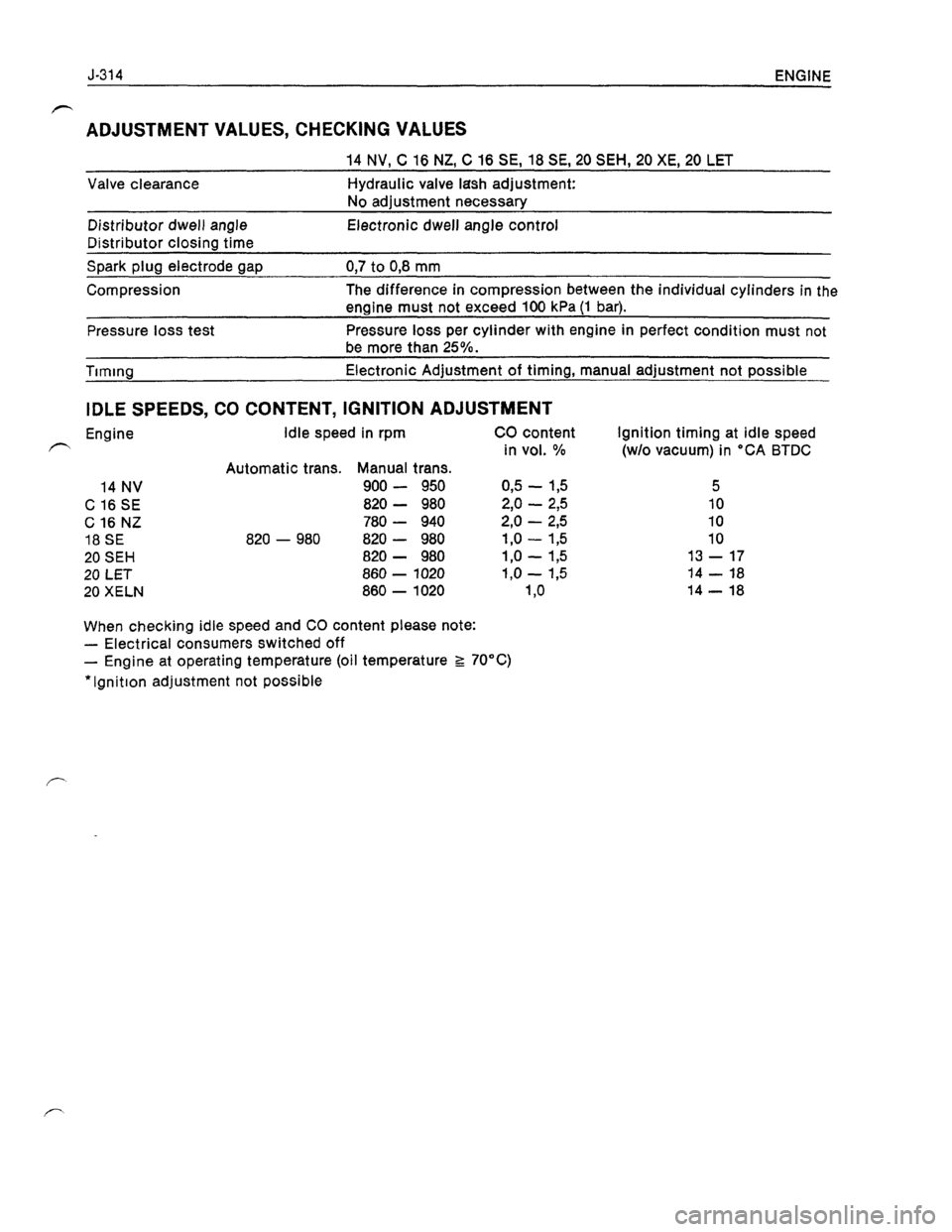 OPEL KADETT 1991 Electronic Workshop Manual Downloaded from www.Manualslib.com manuals search engine OPEL KADETT 1991 Electronic Workshop Manual Downloaded from www.Manualslib.com manuals search engine